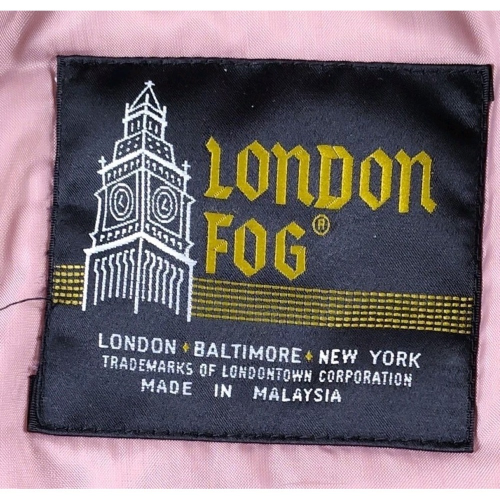 LONDON FOG JACKET MENS (42R) LARGE TAN HOODED‎ WINDBREAKER RAIN COAT VINTAGE - Picture 3 of 8